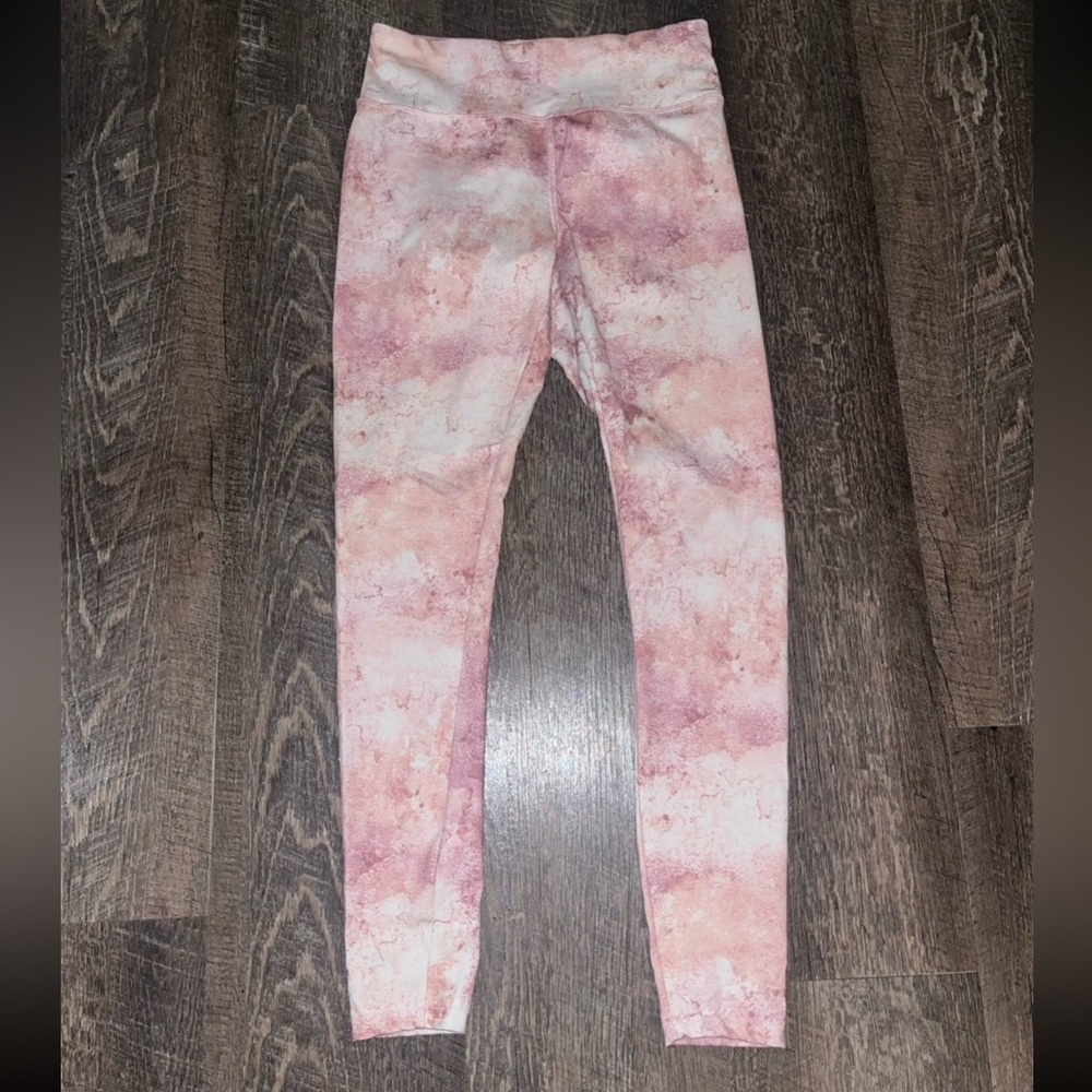 Pink Tie-Dye Leggings